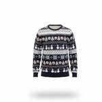 Pull de Noël %22Eclats de Noël%22 Bleu