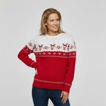 Pull de Noël %22Rudolph au nez rouge%22-Femme