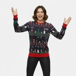Pull de Noël %22Retro gaming%22-Femme