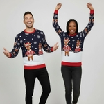 Pull de Noël %22Cadeaux en livraison%22-Couple