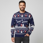Pull de noel Bataille de neige - Homme