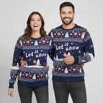 Pull de noel Bataille de neige - Couple