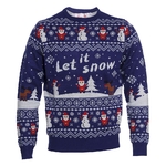 Pull de noel Bataille de neige