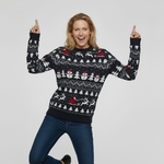 Pull de Noel-Tempete de neige-Femme-Joyeuse