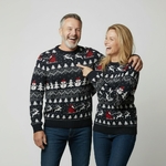 Pull de Noel-Tempete de neige-Couple