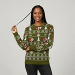pull-de-noel-coton-terre-et-vert-Femme