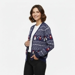 gilet-de-noel-bleu-Femme