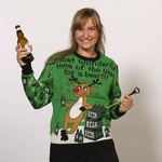 Pull de Noël femme - Biere