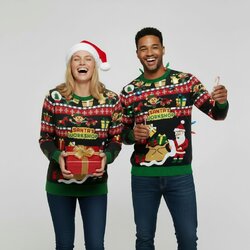 Pull De Noël Moche Femme Taille M - Occasion Très Bon état, Multicolore, Studio Joy