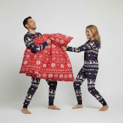 Pyjama De Noël - Blanc/noir/rouge - - 18.00