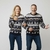 Pull de Noël %22Eclats de Noël%22 Bleu-Couple