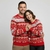 Pull de Noël %22Eclats de Noël%22 Rouge-Couple