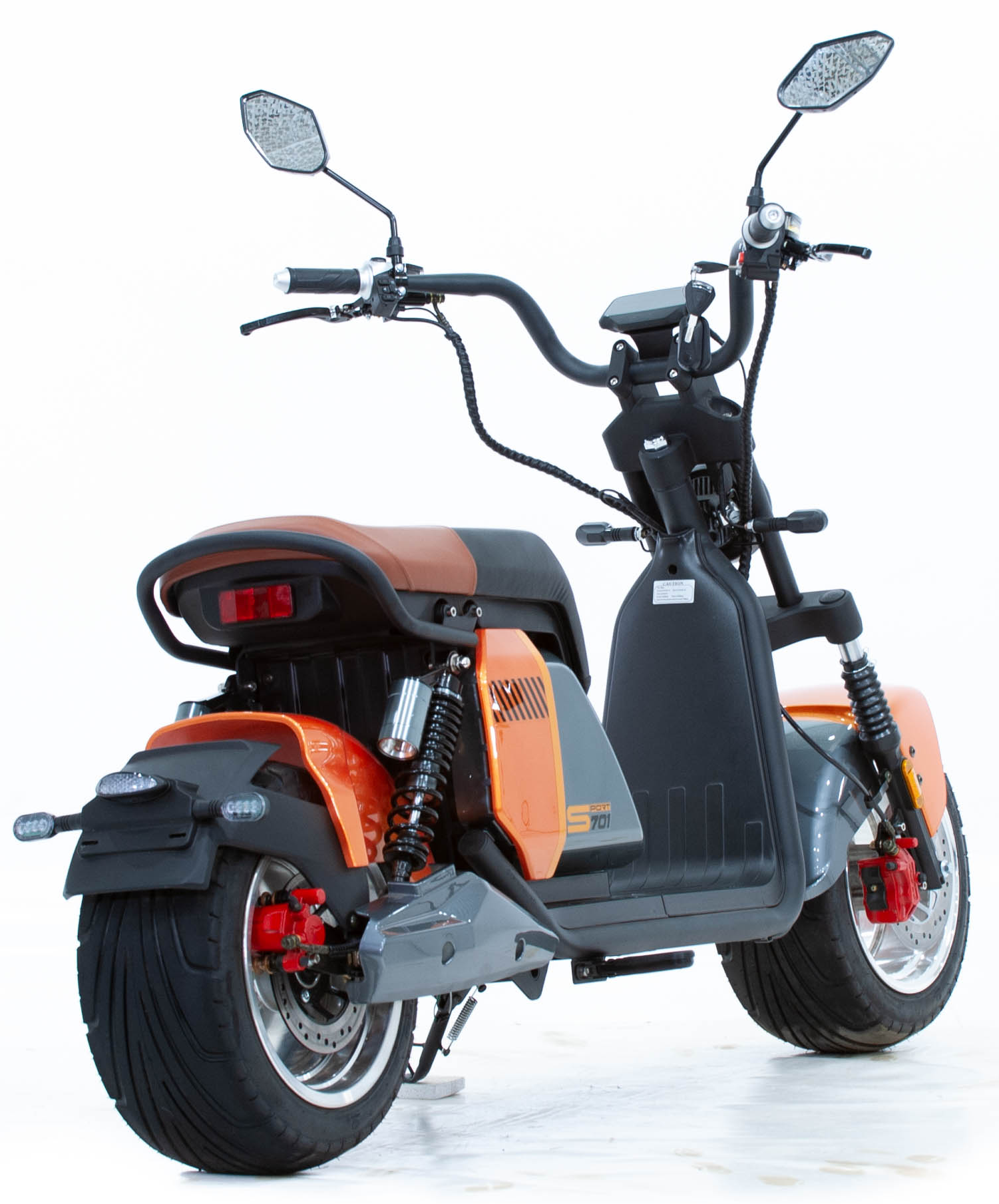 scooter-electrique-lycke-super701-orange-vue-arriere