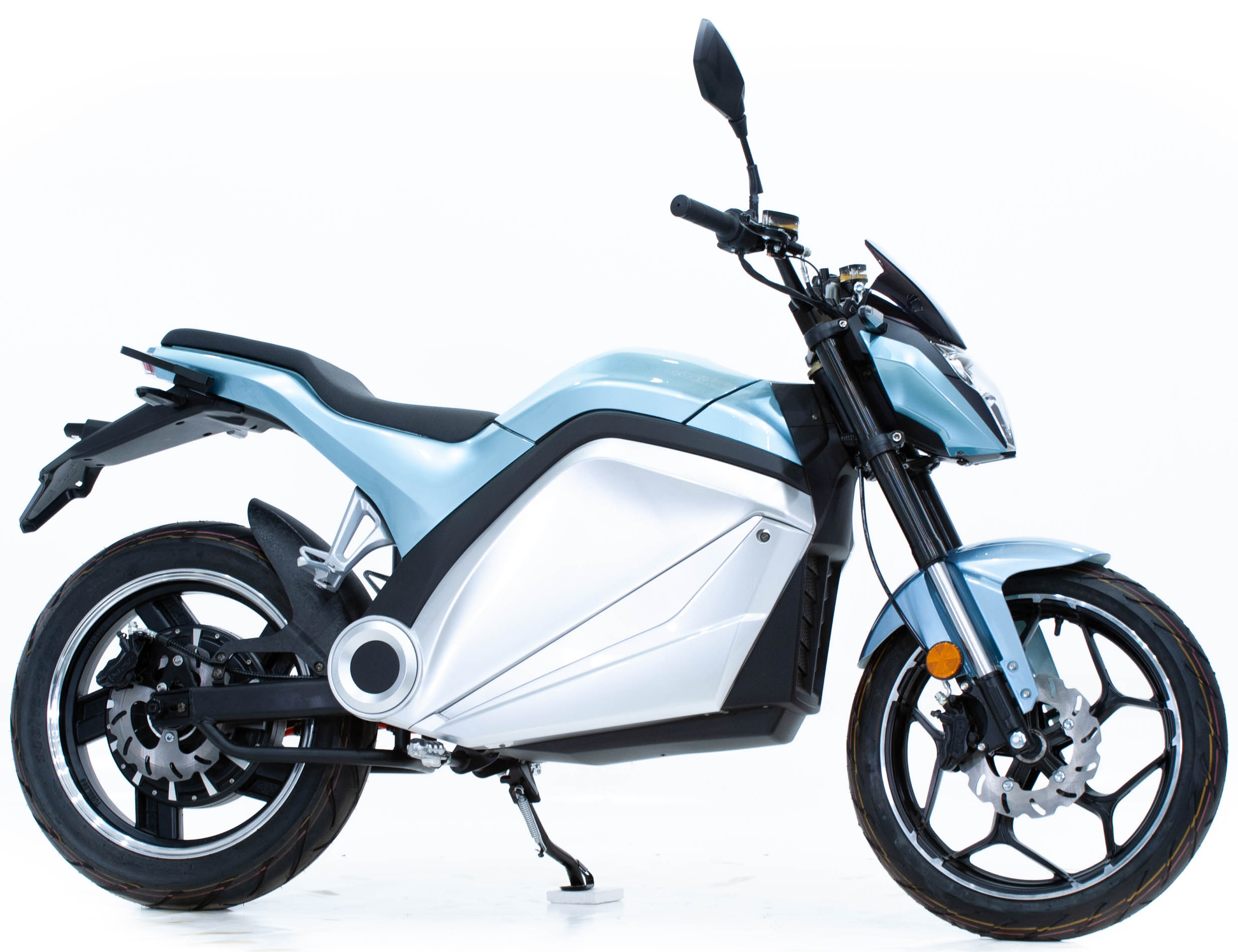 moto-electrique-lycke-race50-bleu-cote