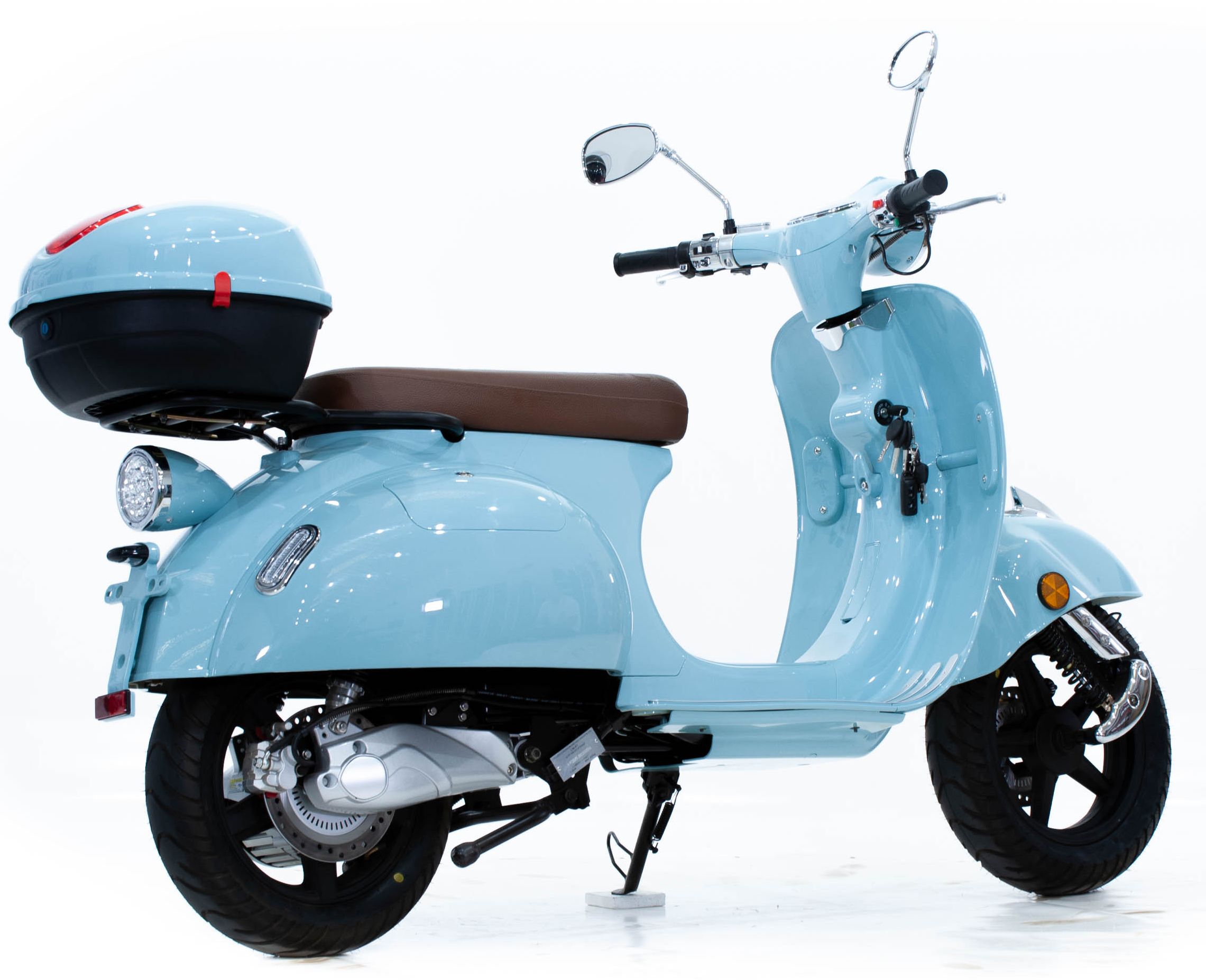 scooter-electrique-lycke-retro90-bleu-cote