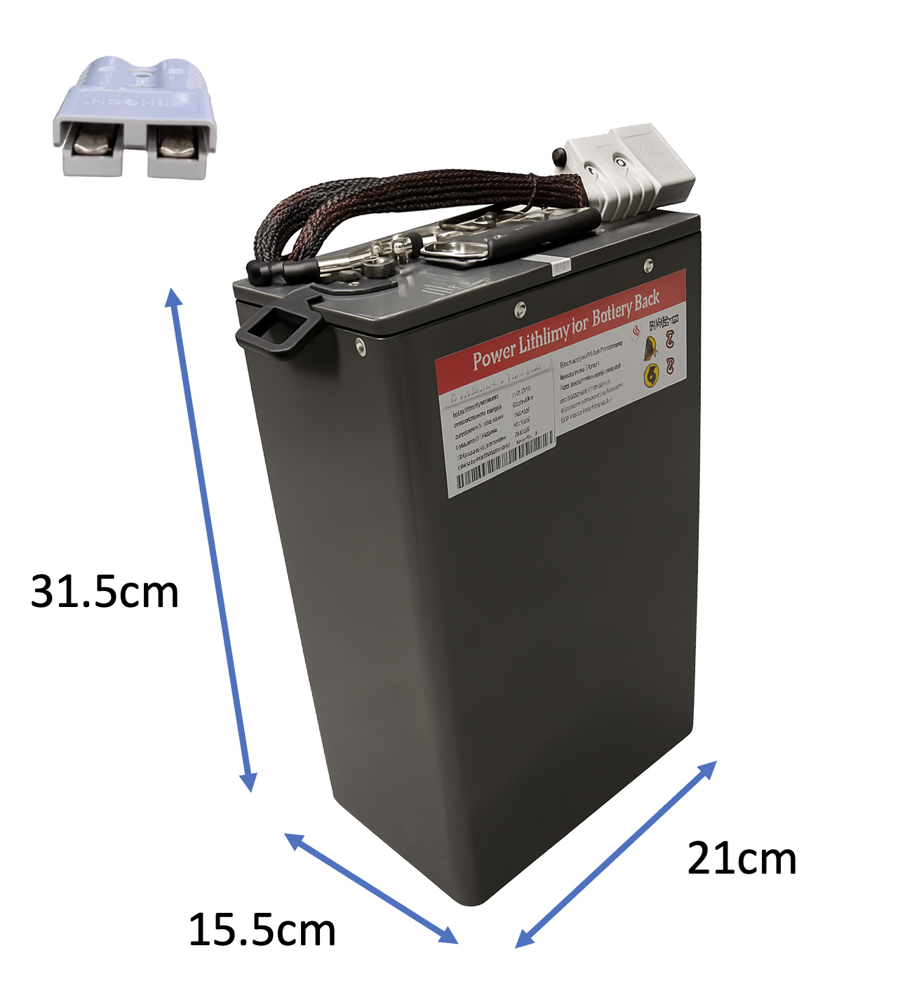 Batterie amovible 72V40Ah pour moto électrique Lycke Race50