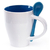 mug bicolore bleu et blanc