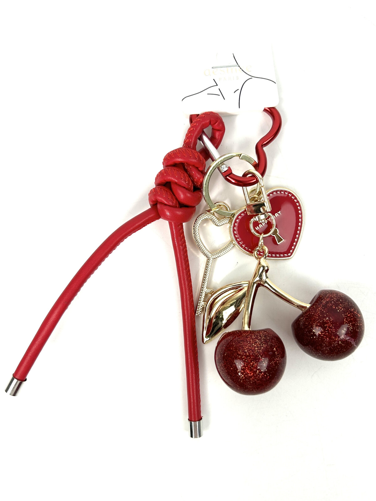 Breloque en fore de cerise - Tendance et belle - Convient pour les accessoires de voiture ou