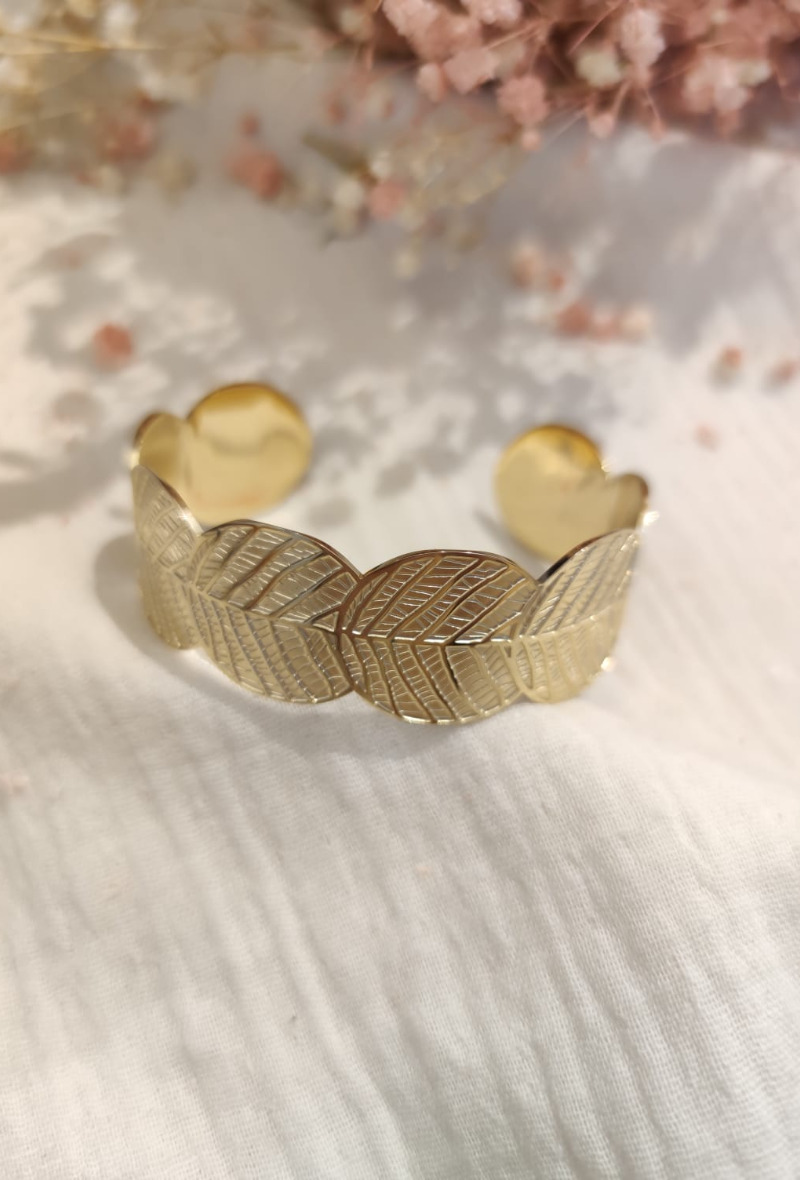 lolilota-bracelet-jonc-feuilles-ronde-golden-1