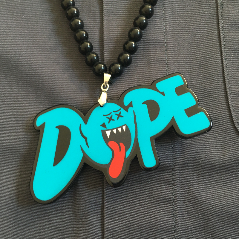 Dope-collier et pendentif hip hop