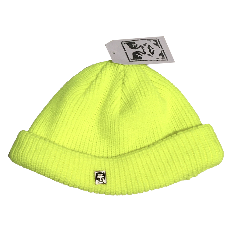 Obey micro Beanie vert fluo