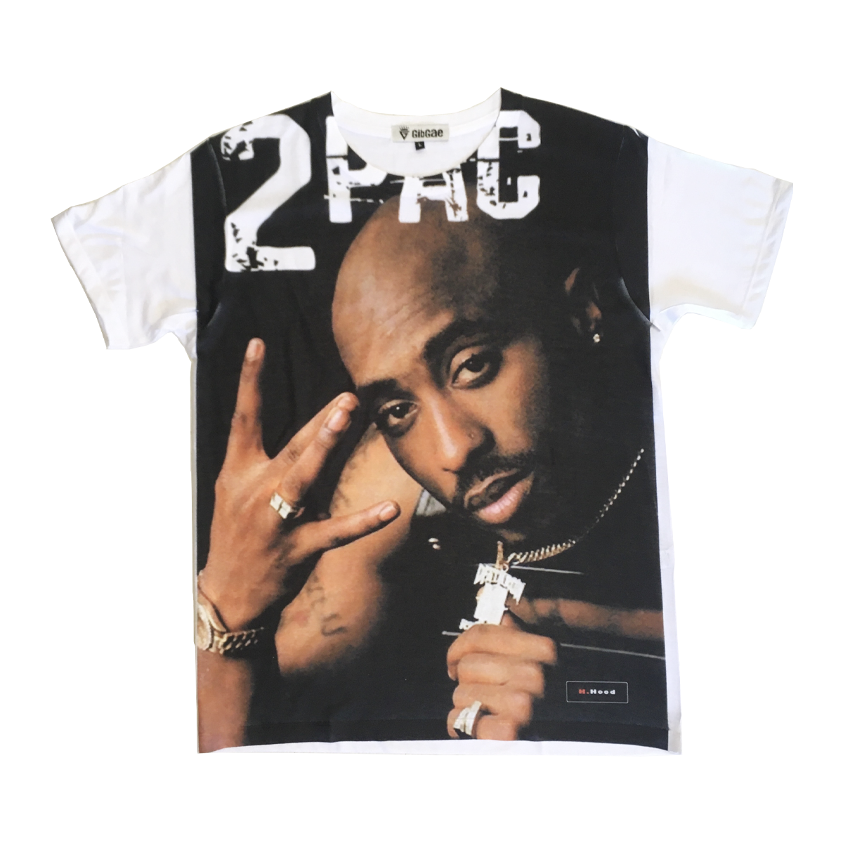 H.Hood t-shirt homme imprimé-2Pac