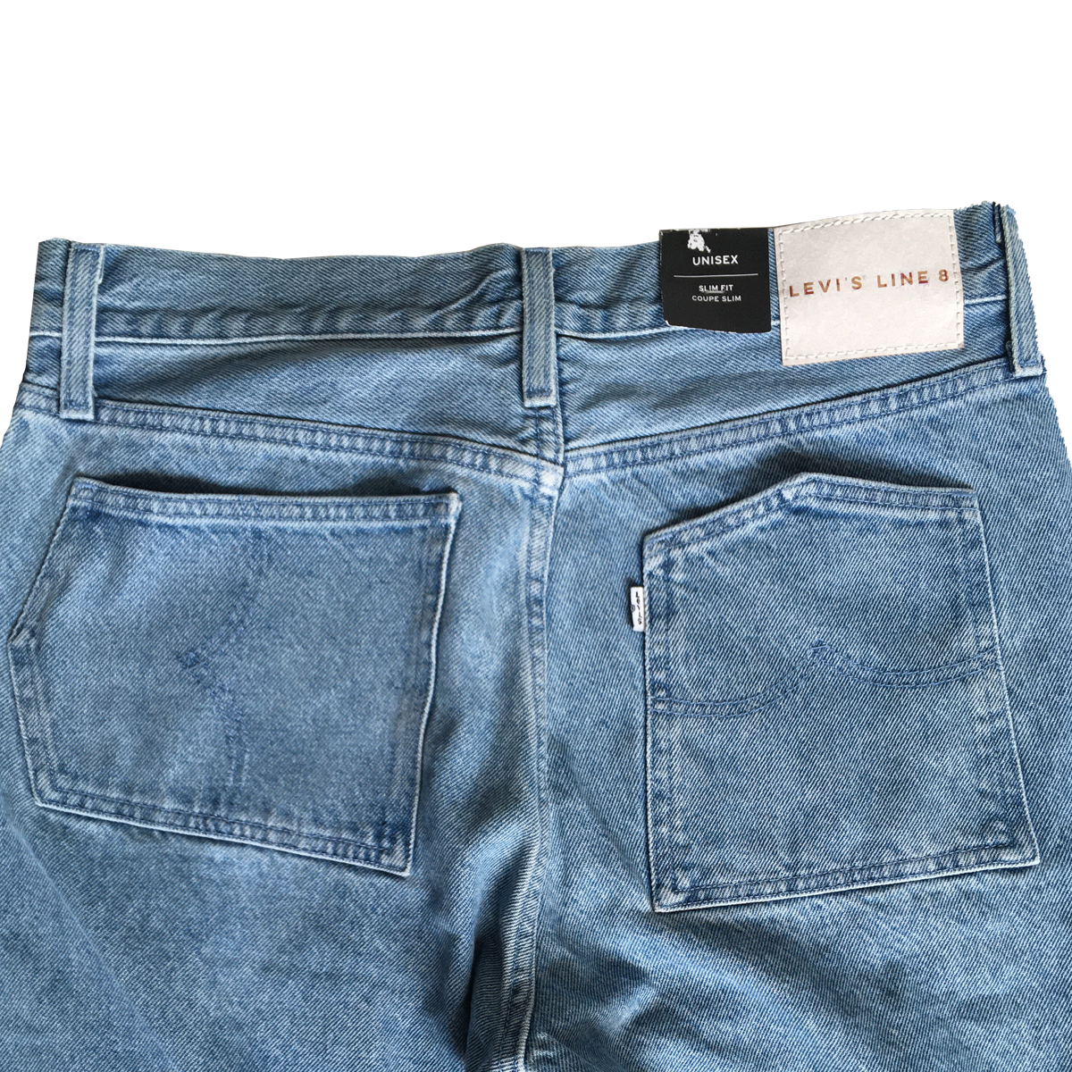 Levis Line 8 cropped blue jean 12