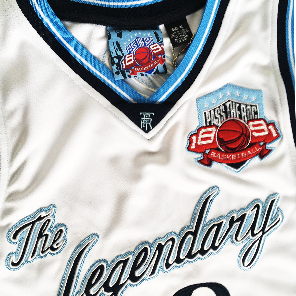Pass The Roc jersey throwback sky blue 3