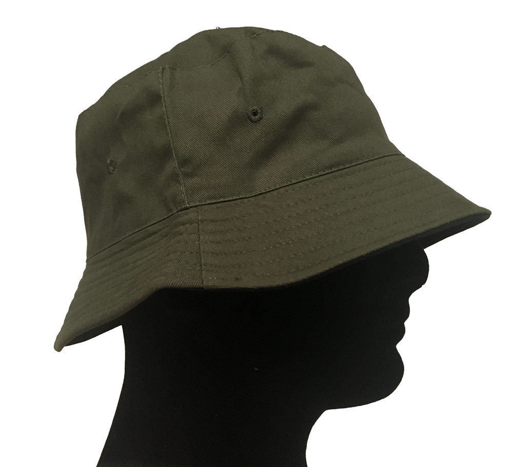 Chapeau bob khaki vert