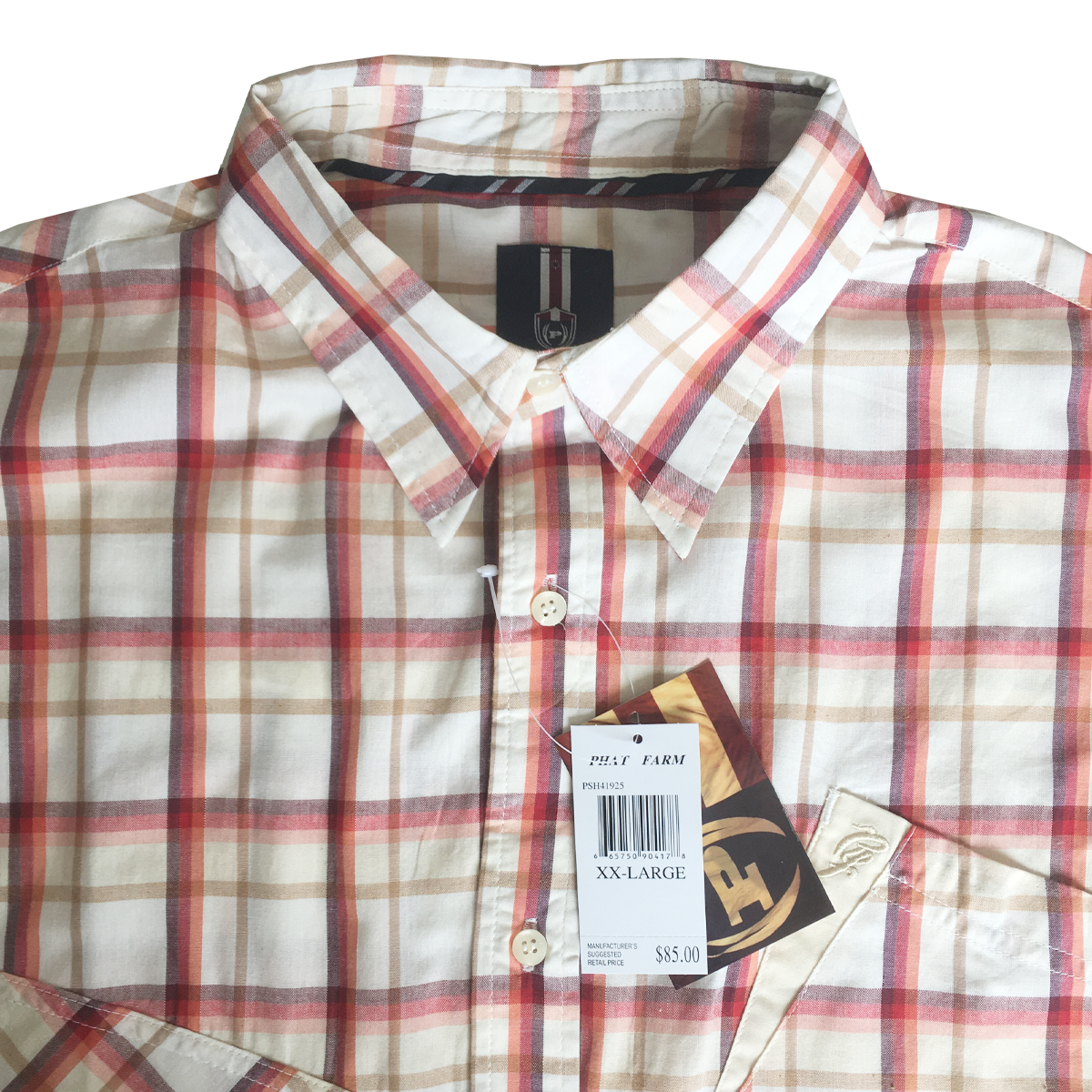 Phat Farm red checker print shirt 4