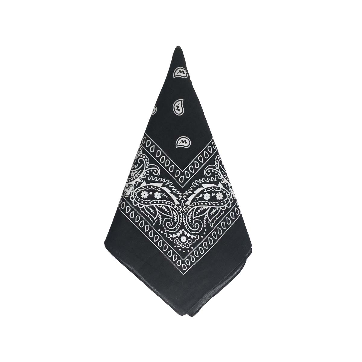 Bandana noir coton imprimé