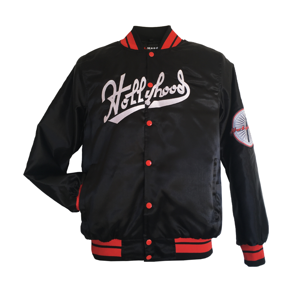 Hollyhood jacket 2Pac black red line 3