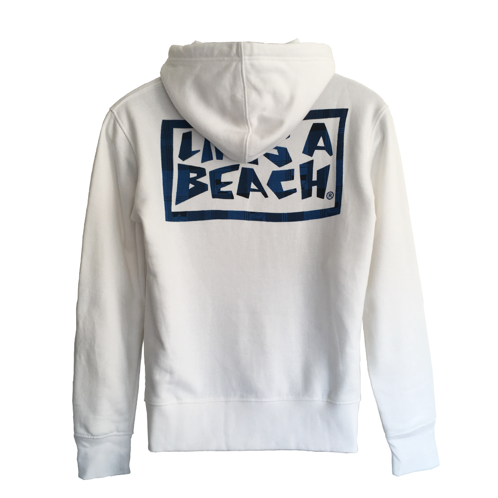 Lifes A Beach white sweat hoodie 2