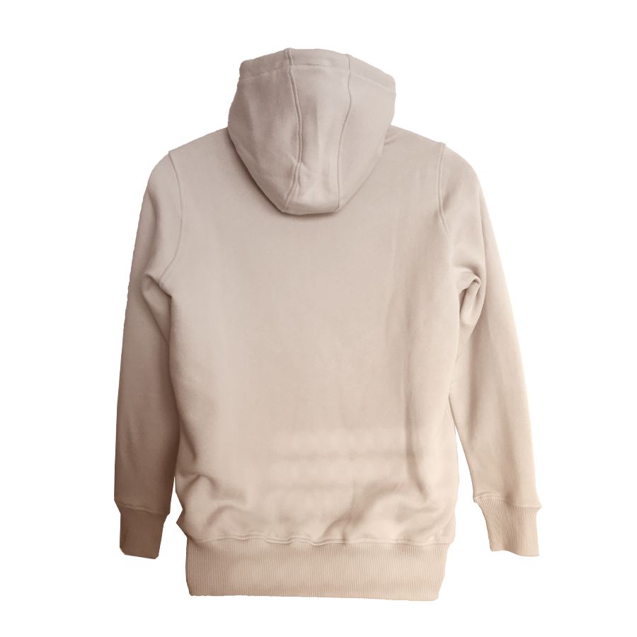 Wrung sweat hoodie beige 2