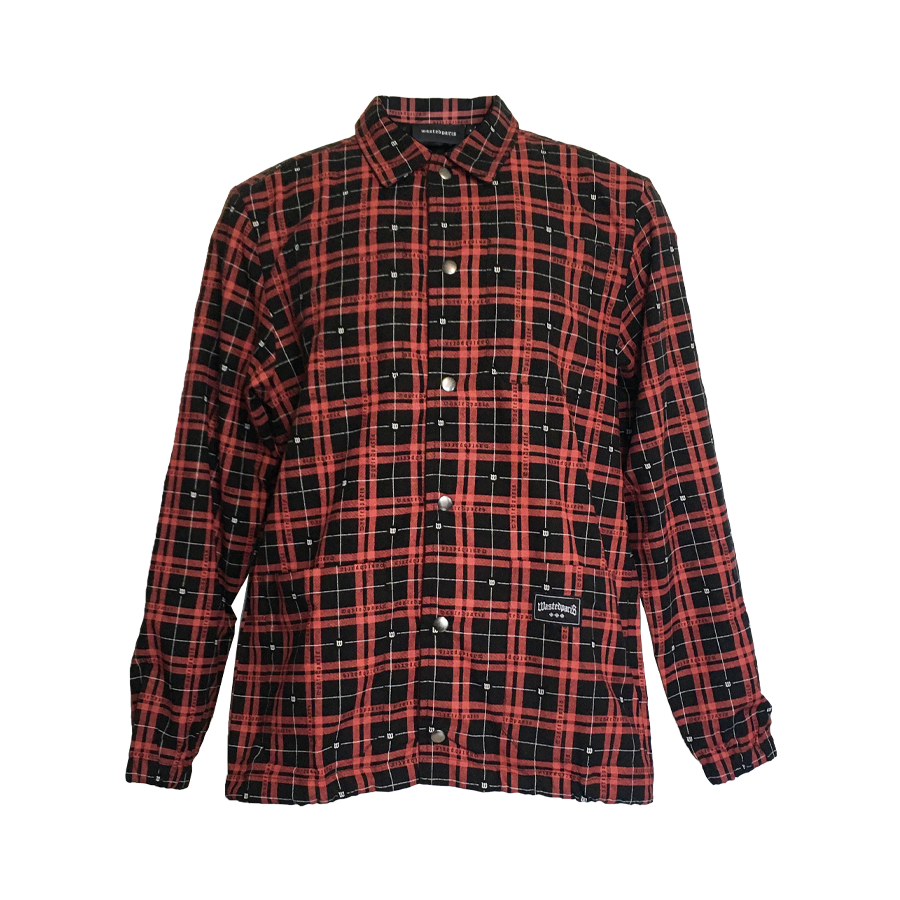 Wasted Paris checker print shirt jacket 1