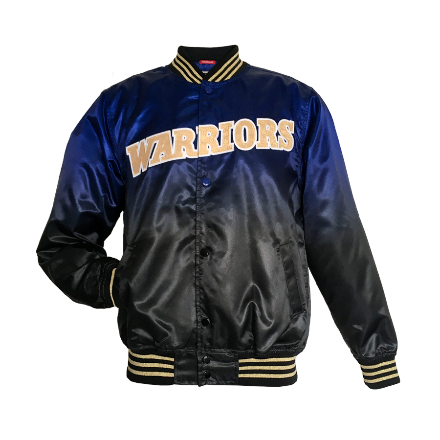 Mitchell n Ness baseball jacket -Warriors 1