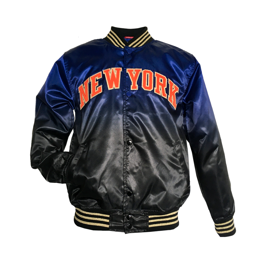 Blouson satin basketball NBA, New York (XL)