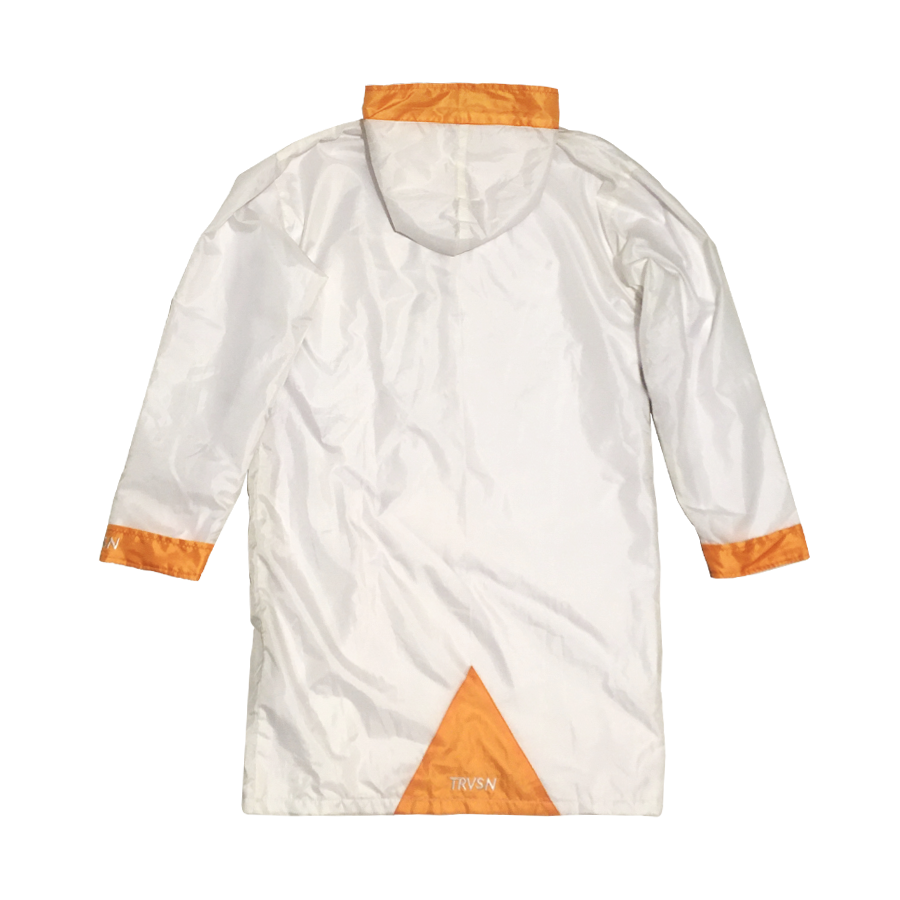 True Vision long jacket white-orange 2