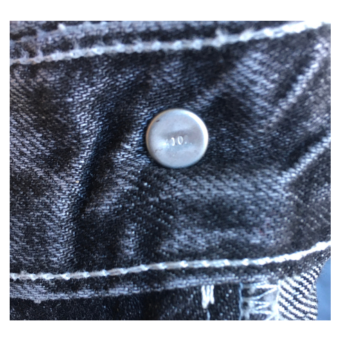 Levis Silver Tab washed black button