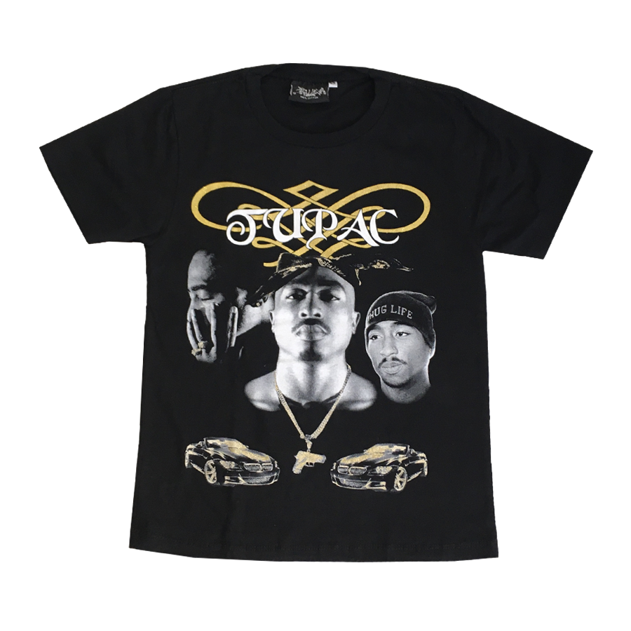 Tupac print t-shirt black 1