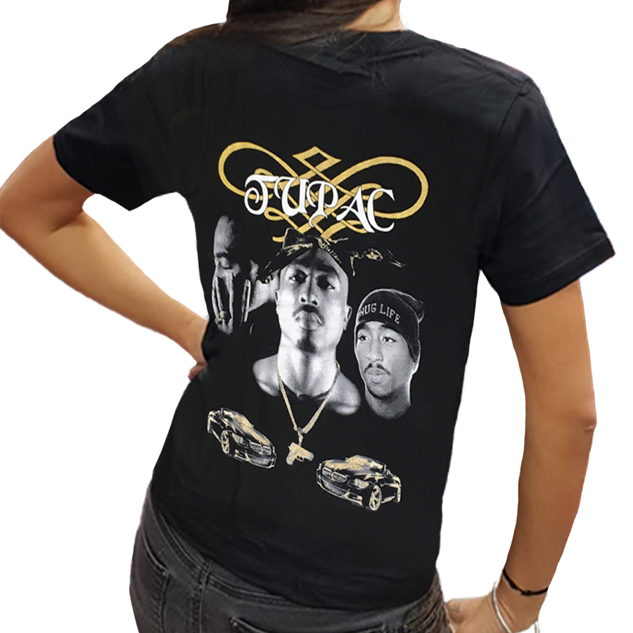 Tupac print t-shirt black 2
