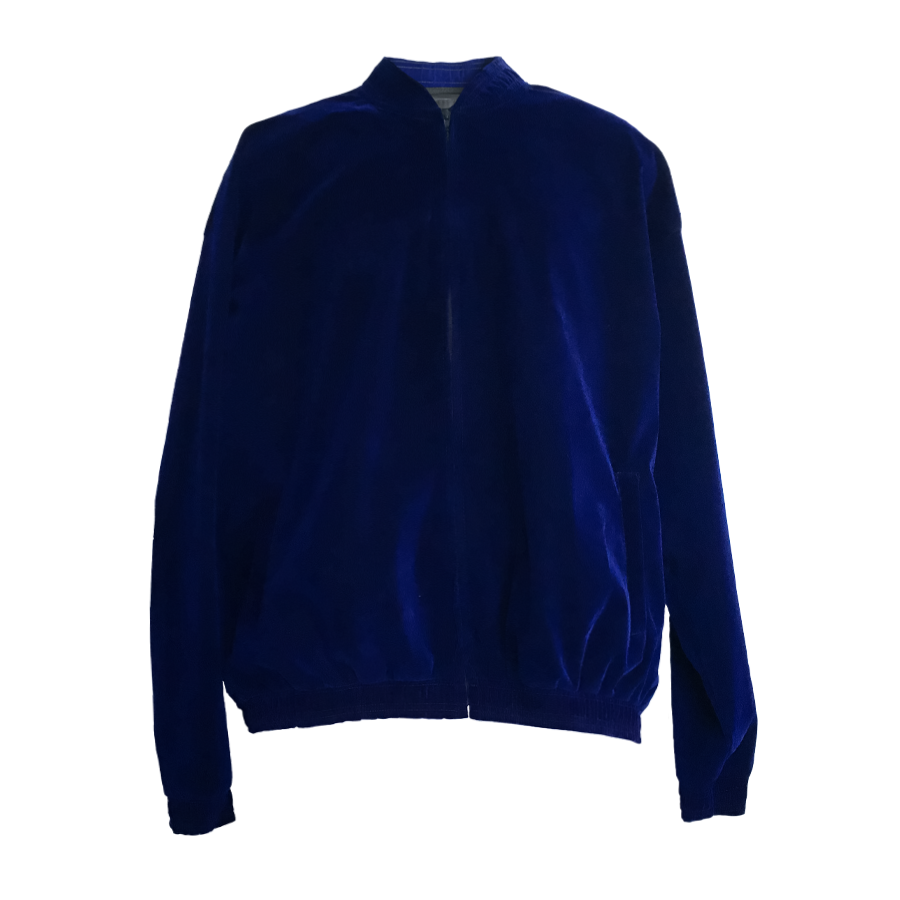 Hollyhood velour set royal blue jacket 1