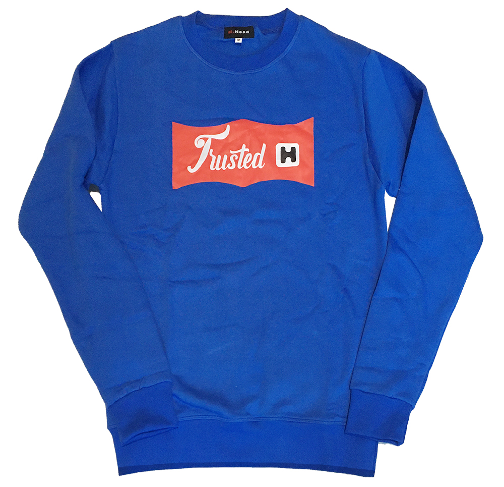 Pull, sweatshirt bleu, Trusted H
