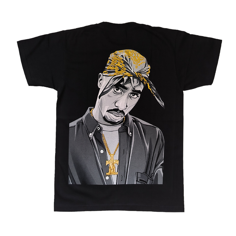 Tupac print-tshirt Deathrow chain 2