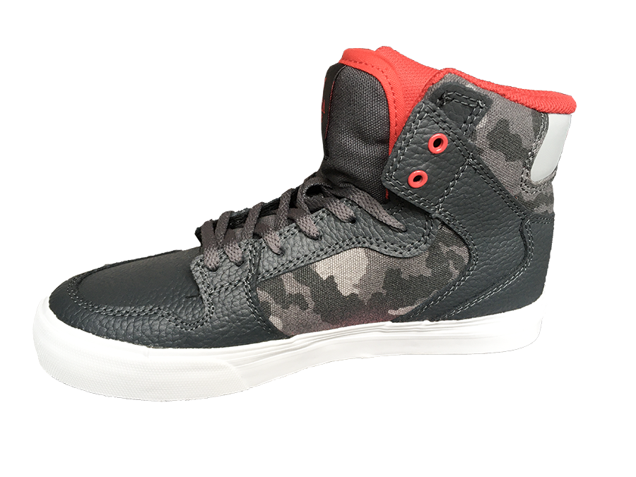 Supra Vaider Kids-Dark grey camo white