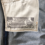 Levis 501 cropped blue straight lined 8