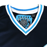 Pass the Roc football jersey blue 3