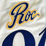 Pass The Roc jersey throwback yellow blue 7