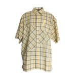 Phat Farm yellow grey checker print shirt 1