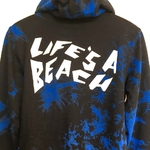 Lifes A Beach blue tie die sweat hoodie 3